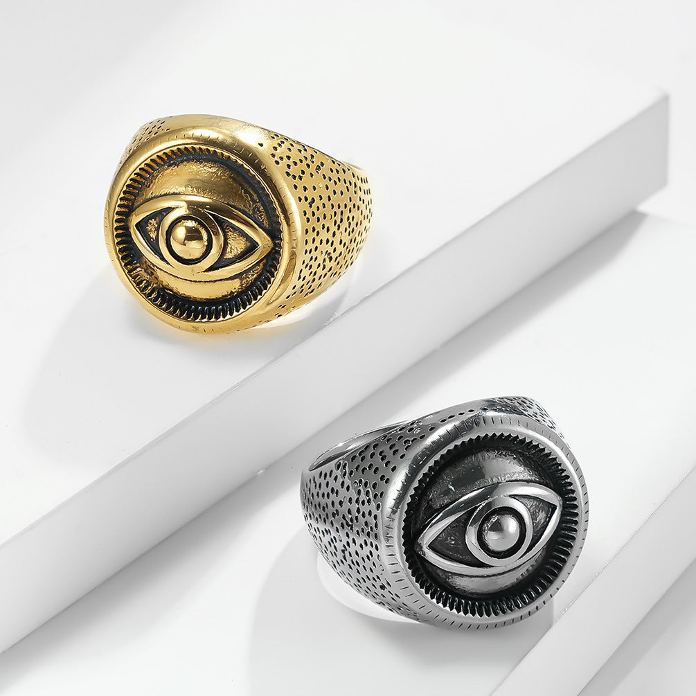 Evil All Seeing Eye Signet Ring GiftBB.com