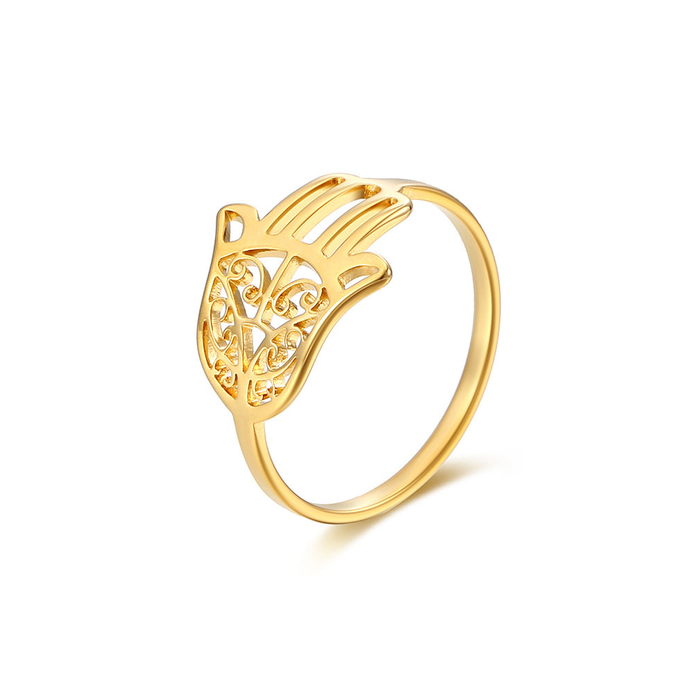 Evil Protection Hand of Hamsa Ring GiffBB.com
