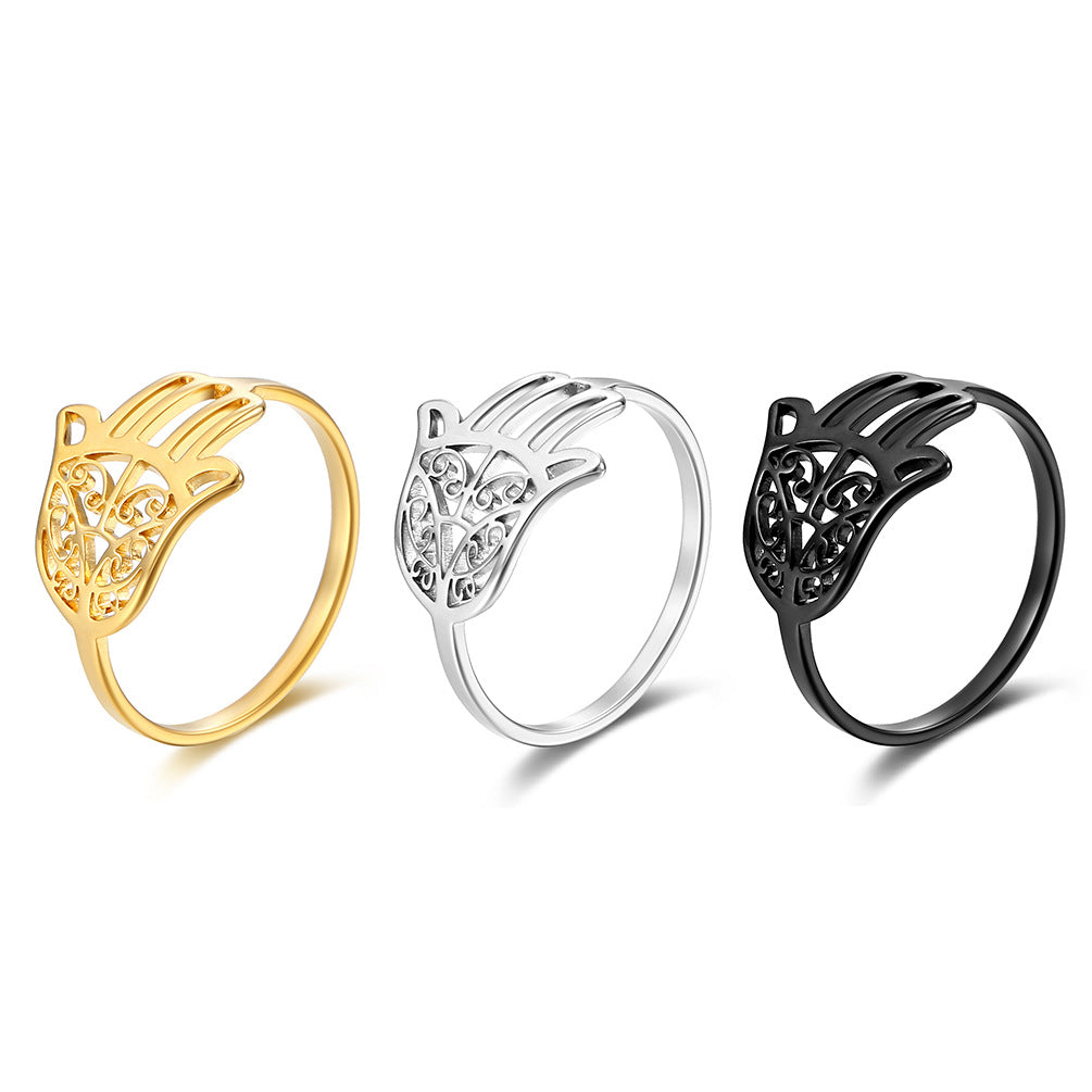 Evil Protection Hand of Hamsa Ring GiffBB.com