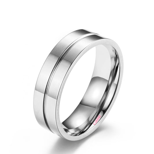 Men's Titanium Steel Simple Ring - GiftBB.com
