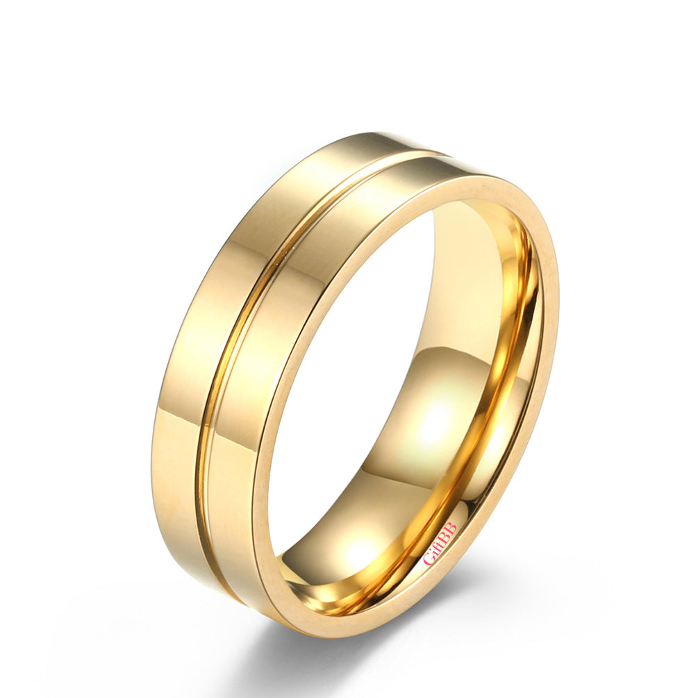 Men's Titanium Steel Simple Ring - GiftBB.com