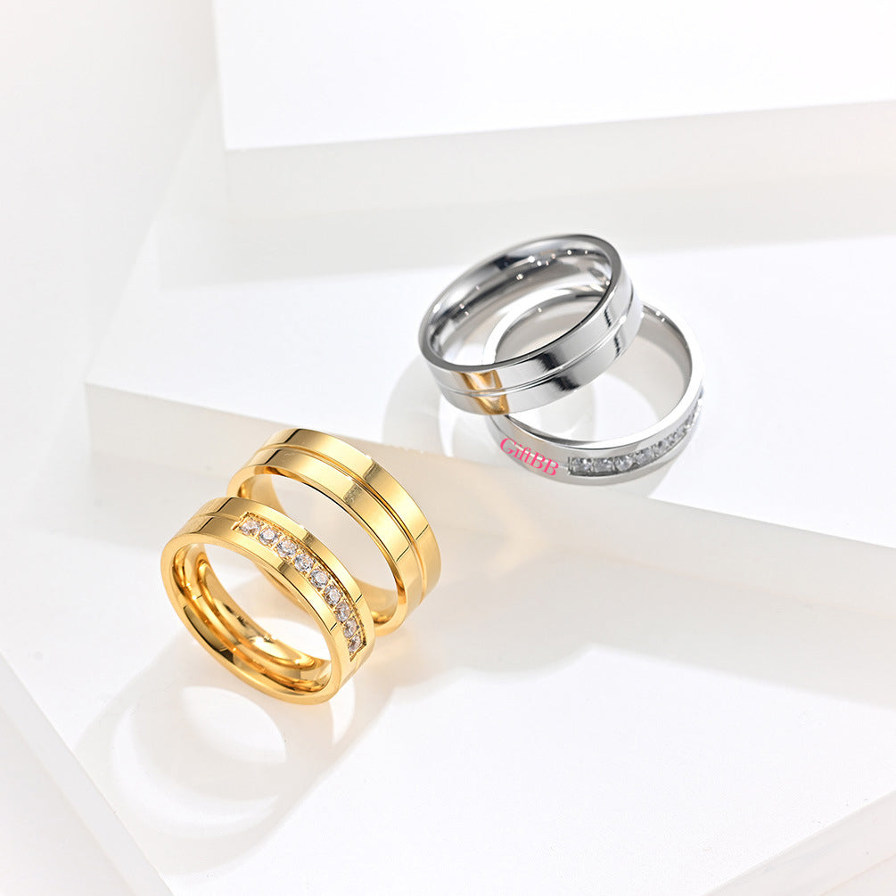 Men's Titanium Steel Simple Ring - GiftBB.com