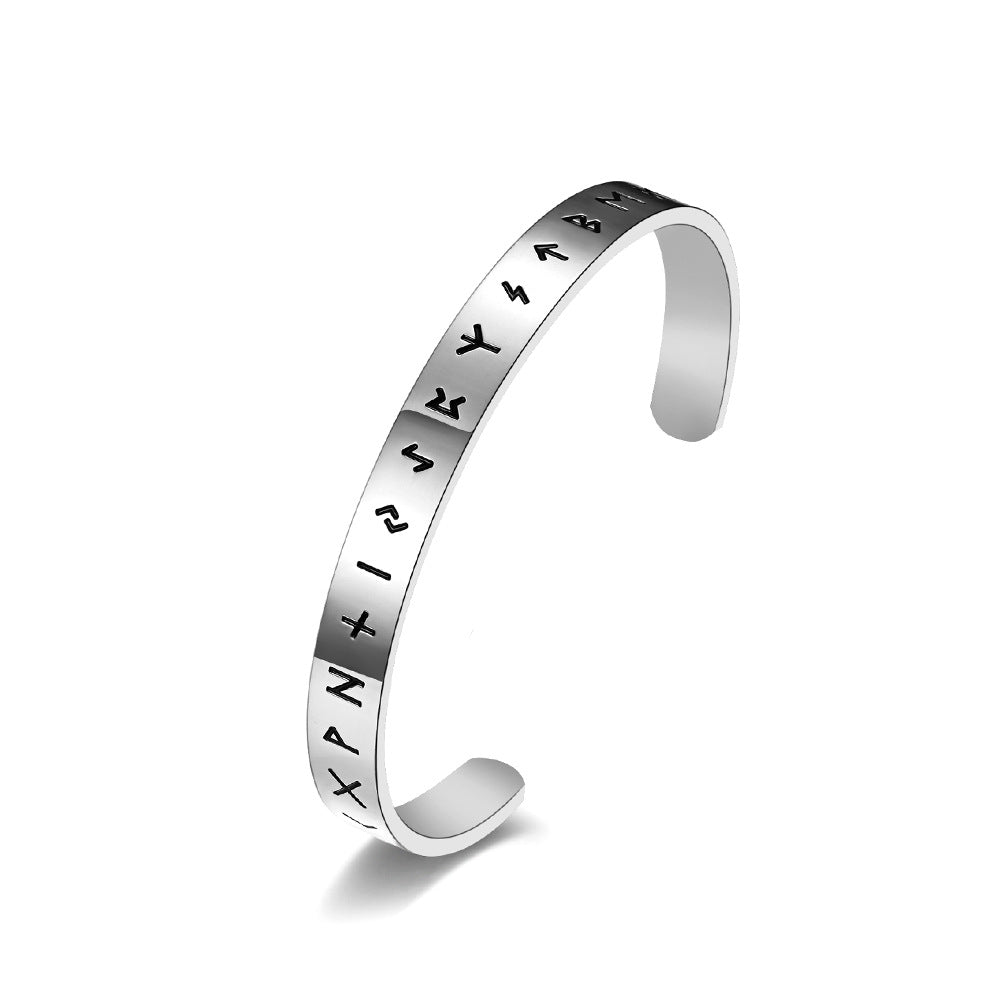 Nordic Viking Rune Open Bracelet GiftBB.com