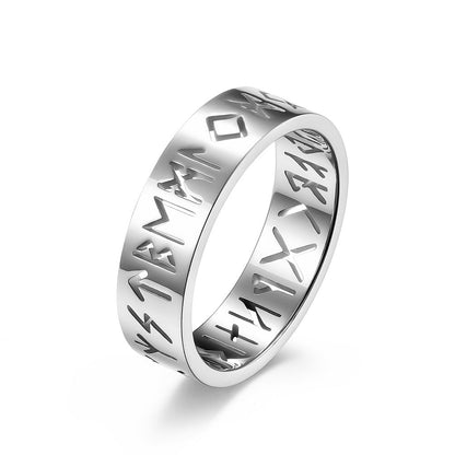 Nordic Viking Rune Openwork Ring GiftBB.com