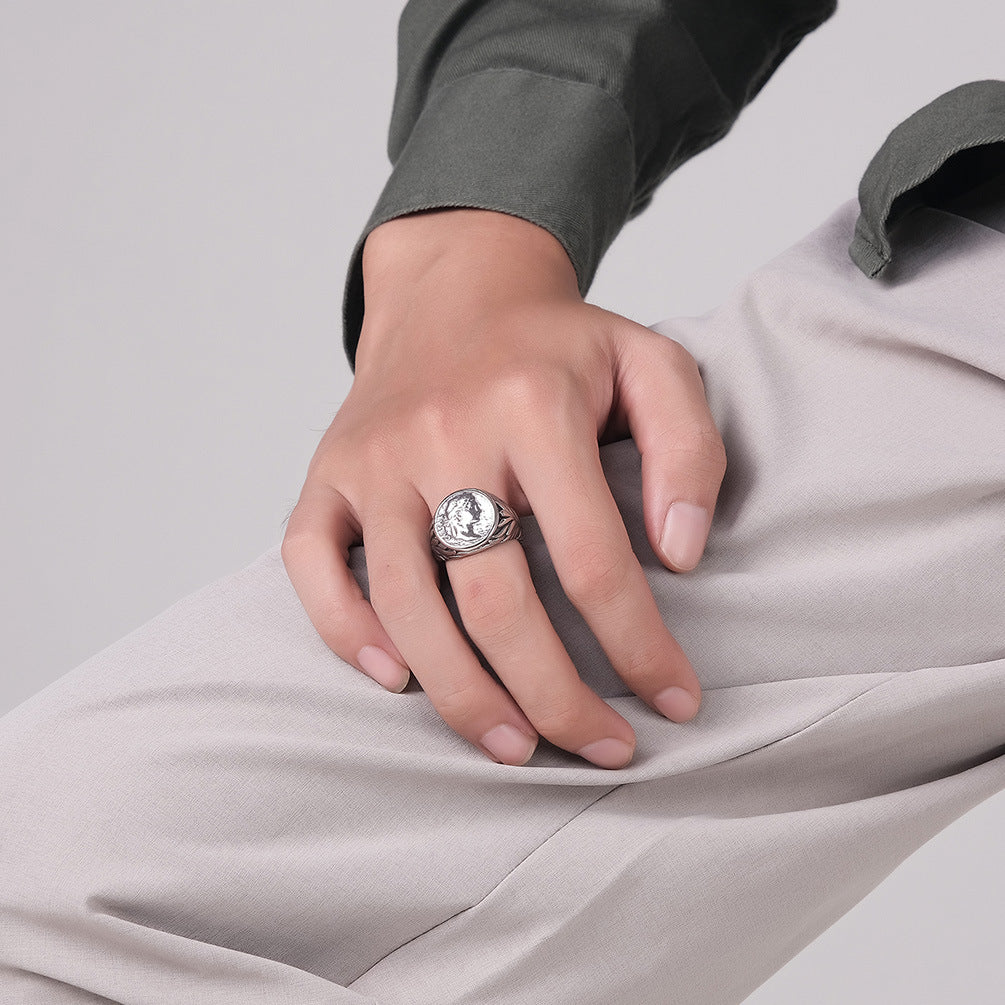 Roman Empire Julius Caesar Signet Ring GiftBB.com