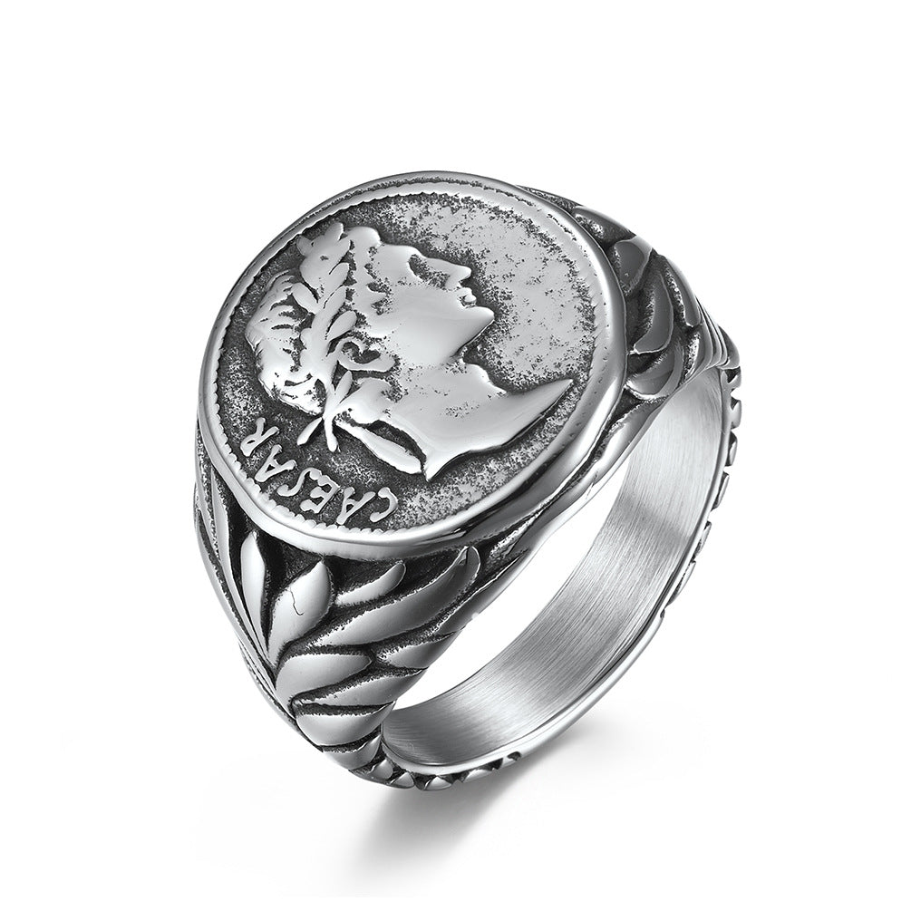 Roman Empire Julius Caesar Signet Ring GiftBB.com