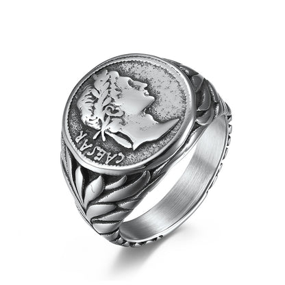 Roman Empire Julius Caesar Signet Ring GiftBB.com