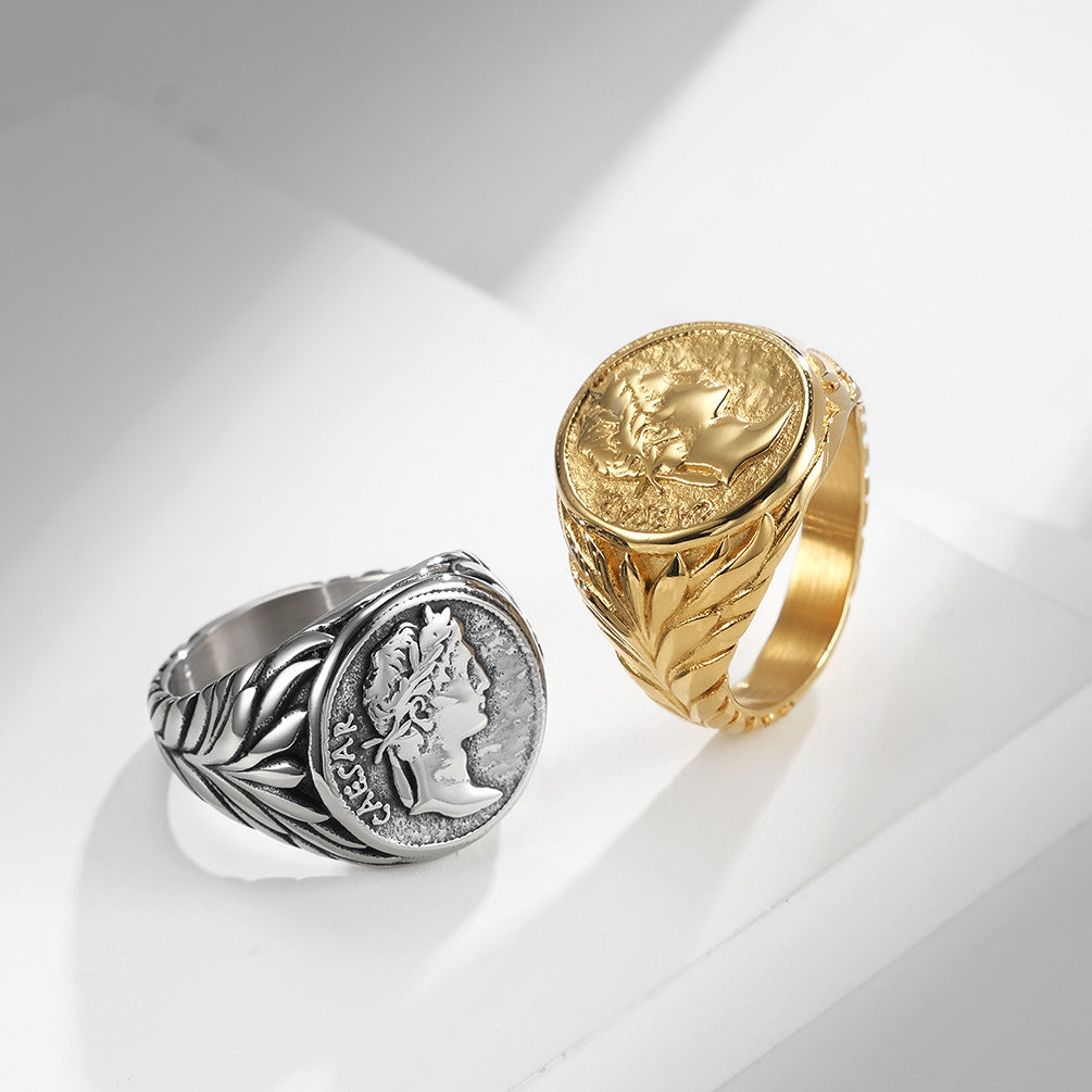 Roman Empire Julius Caesar Signet Ring GiftBB.com