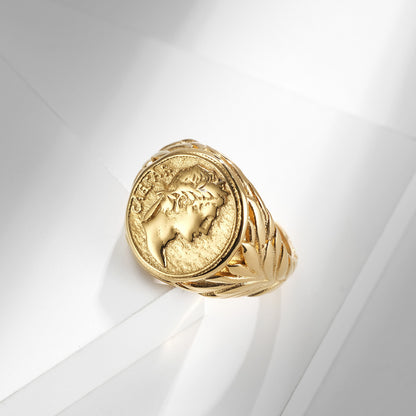 Roman Empire Julius Caesar Signet Ring GiftBB.com