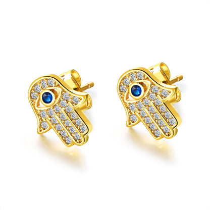 The Hand of Fatima Stud Earrings GiftBB.com