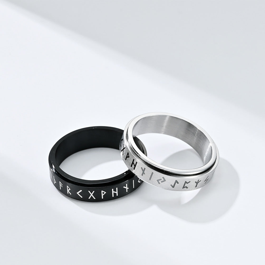Viking Rune Compass Spinner Ring (2) | Shop on GiftBB.com