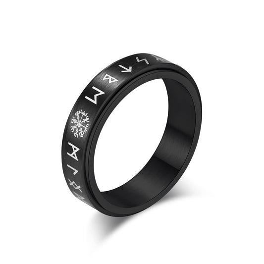 Viking Rune Compass Spinner Ring | Shop on GiftBB.com