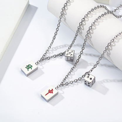 Mahjong Dice Necklace