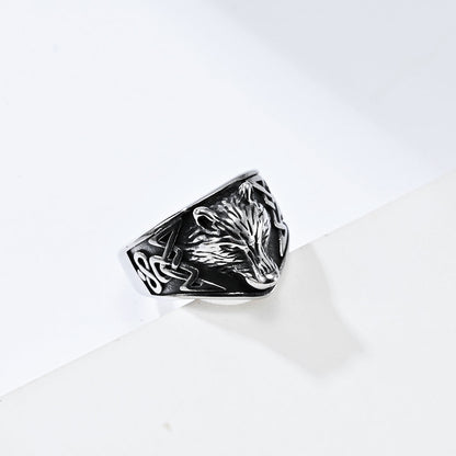 Nordic Wolf Ring