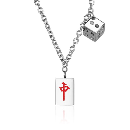 Mahjong Dice Necklace