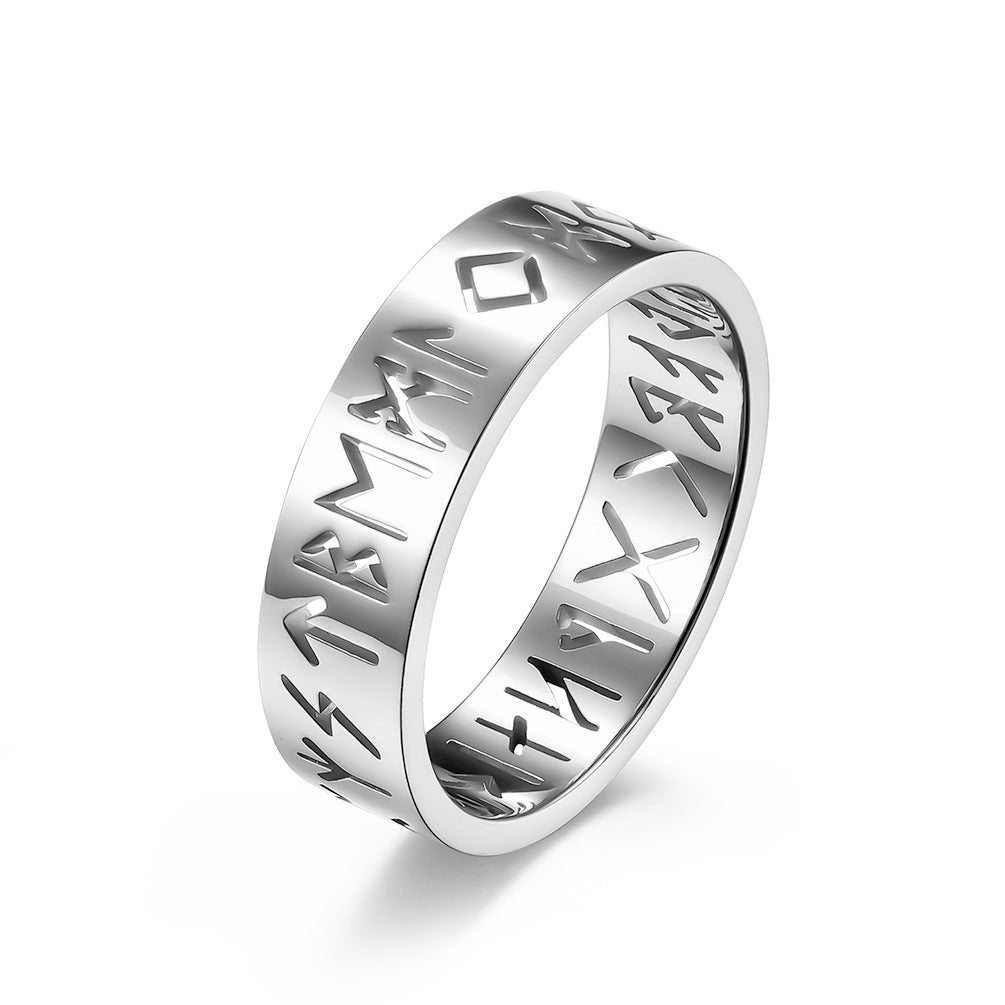 Nordic Viking Rune Openwork Ring