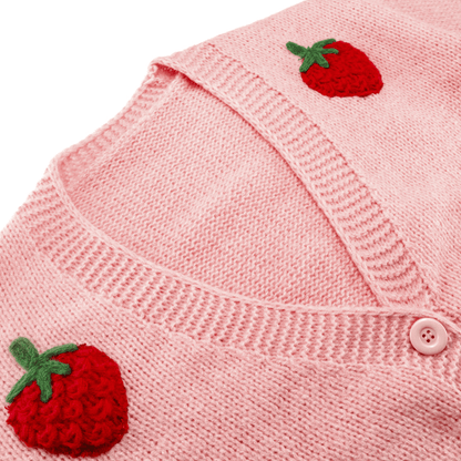 Soft Strawberry Cardigan