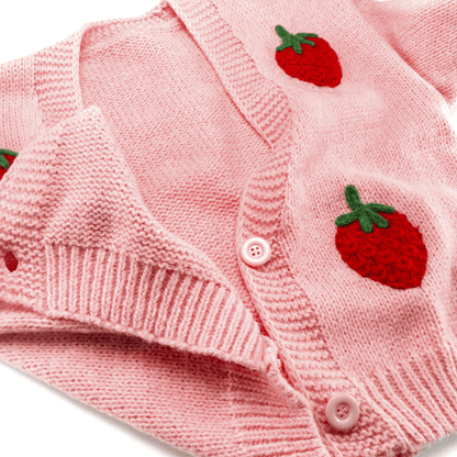 Soft Strawberry Cardigan GiftBB.com