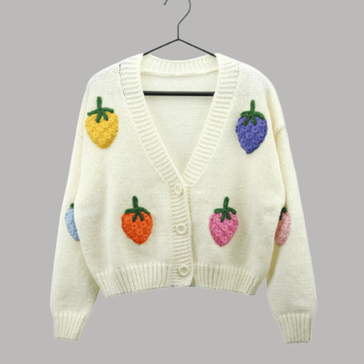Soft Strawberry Cardigan GiftBB.com