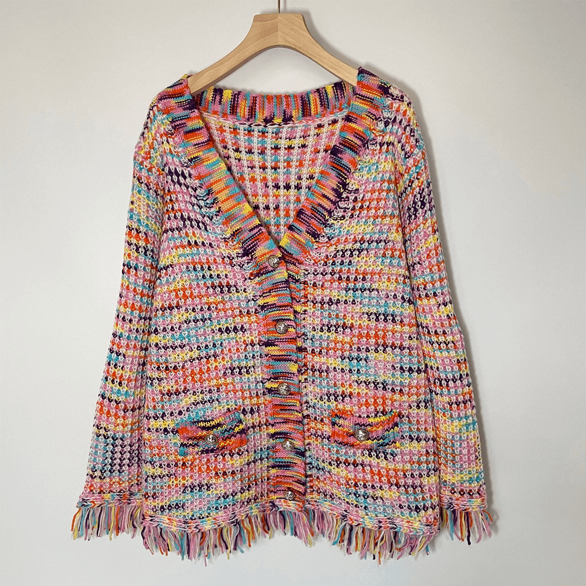 Rainbow Gradient Cardigan